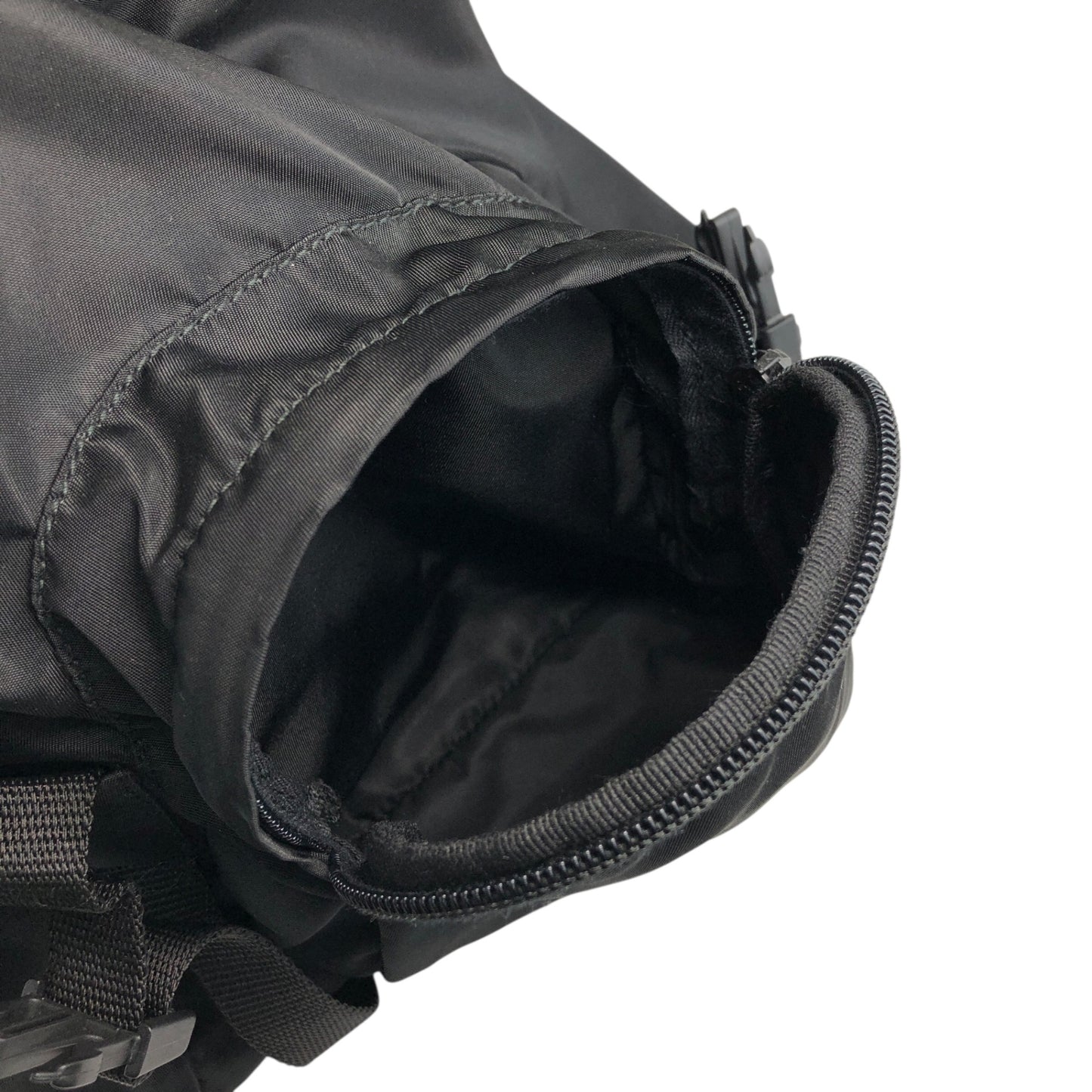 PRADA Tessuto Triangle Logo Backpack Black Vintage 6jg2ux