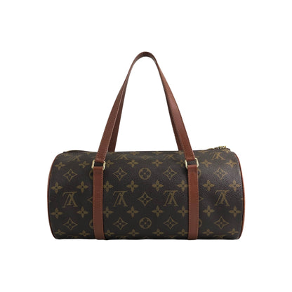 LOUIS VUITTON Monogram Handbag Pouch Brown Vintage 537a4y