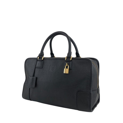 LOEWE Amazona36 Anagram Boston bag Handbag Black Vintage gwsi3e