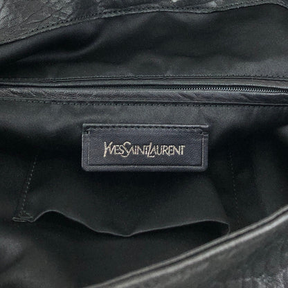Yves Saint Laurent YSL Logo Shoulder bag Hobobag Black Vintage ib3ifn