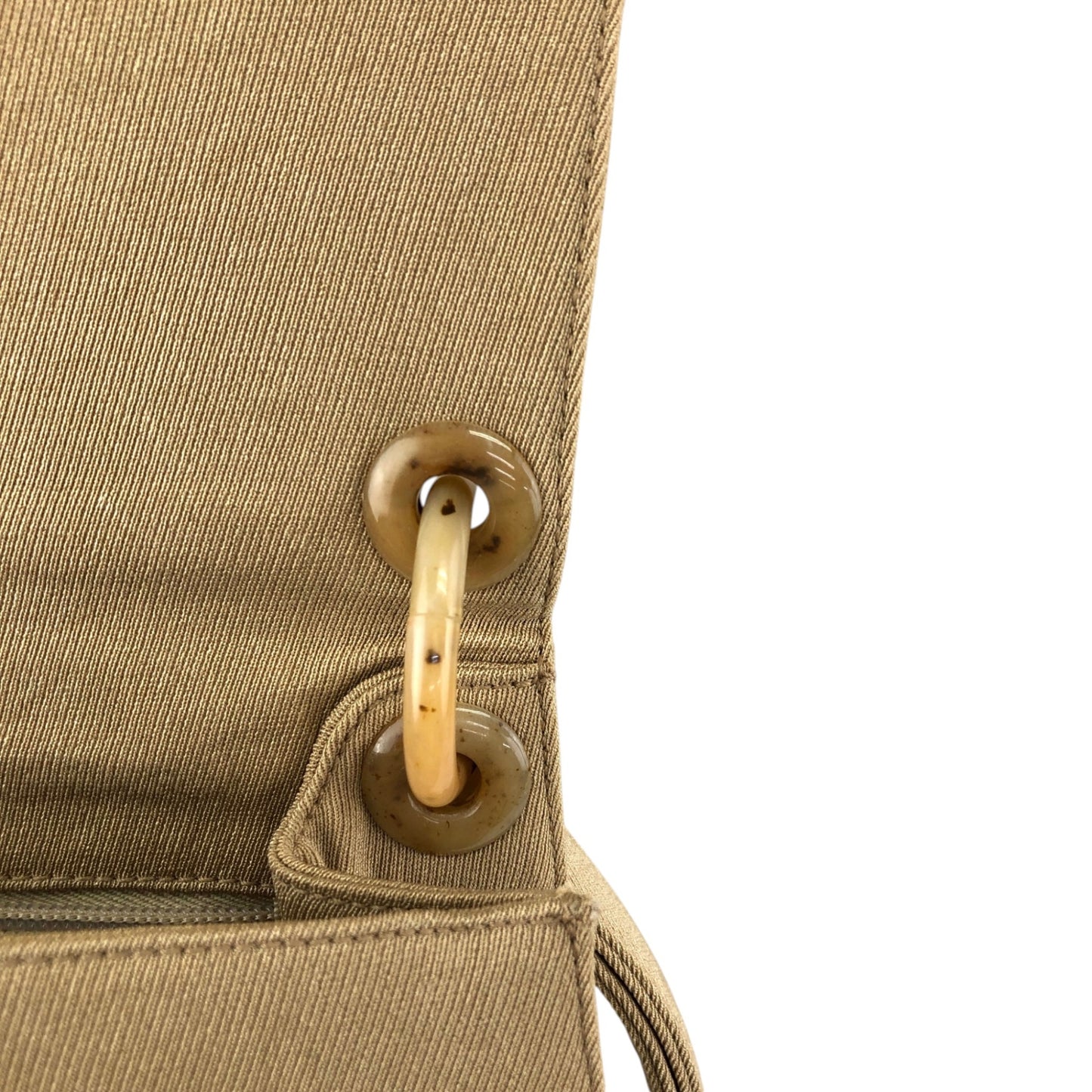 PRADA Triangle Logo Shoulder bag Beige Vintage jhervy