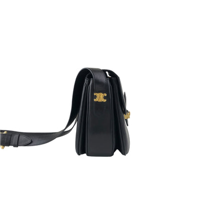 CELINE Blason Shoulder bag Black Vintage ikbdre