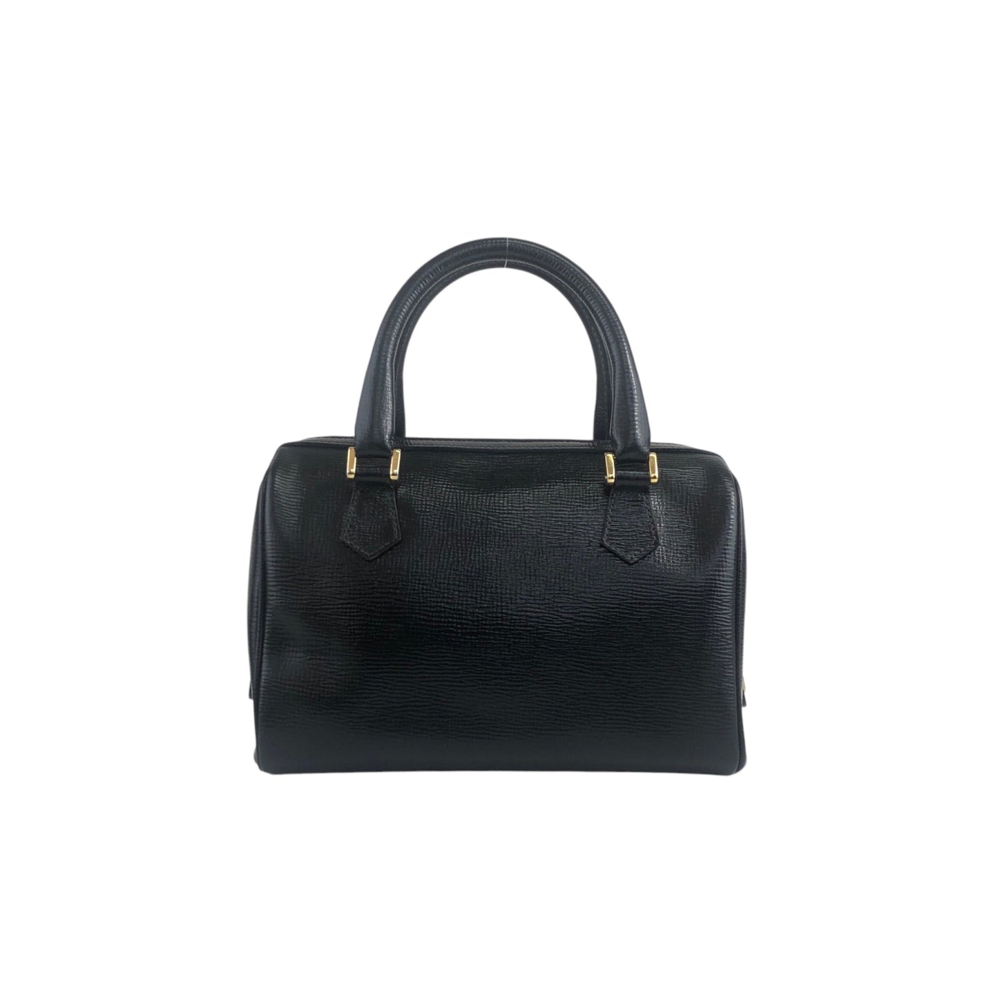CELINE Blason Two-way Boston bag Shoulder bag Black Vintage cju3i5