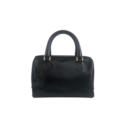 CELINE Blason Two-way Boston bag Shoulder bag Black Vintage cju3i5