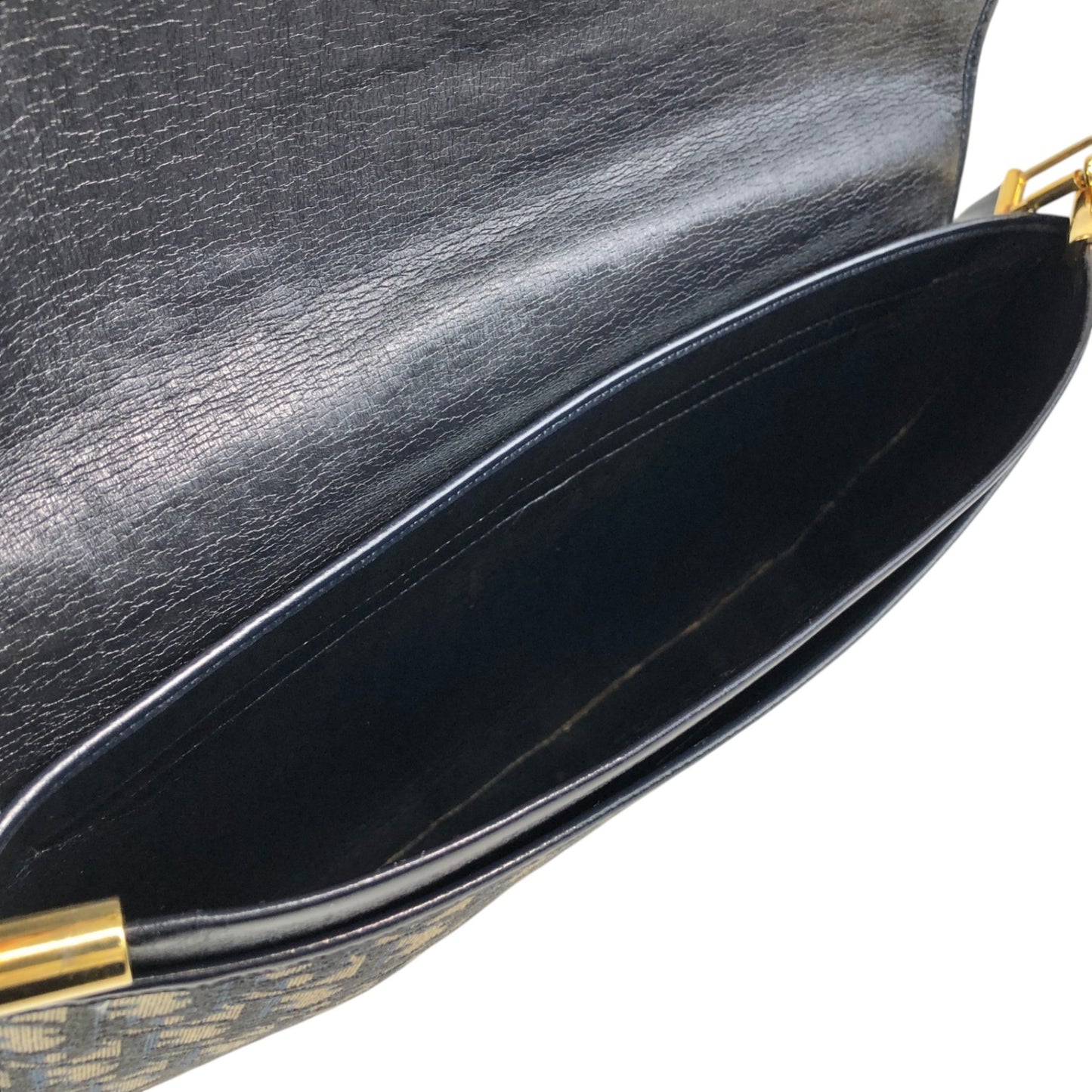 Christian Dior Trotter Shoulder bag Navy Vintage 2xwr2a