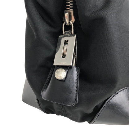 PRADA Tessuto Triangle Logo Totebag Black Vintage nz73vd