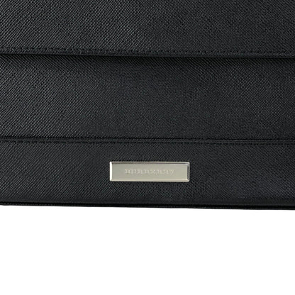 BURBERRY Logo Shoulder bag Black Vintage h4dw5e