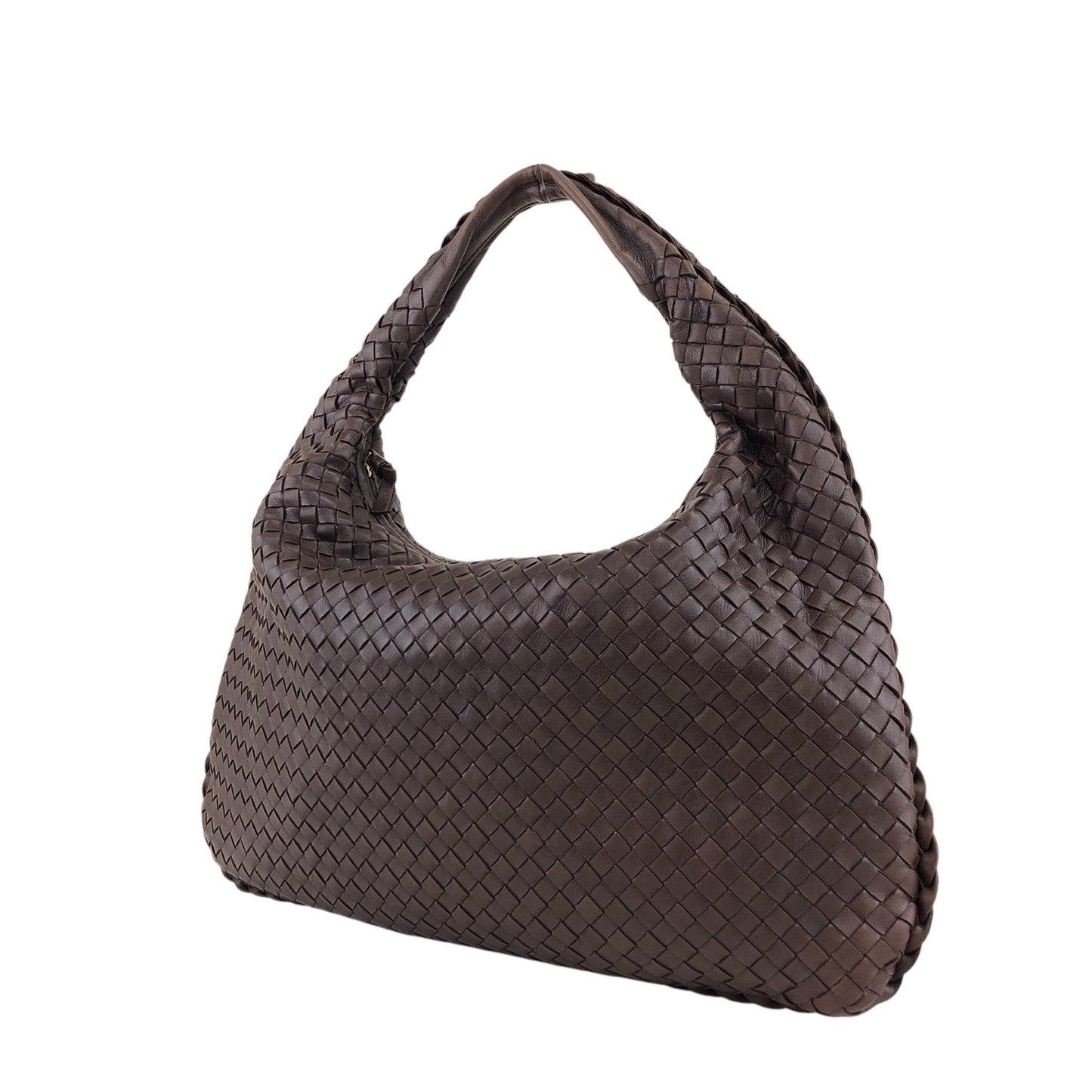 Bottega Veneta Intrecciato Shoulder bag Hobobag Brown Vintage bvv4fh