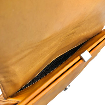 PRADA Logo Shoulder bag Orange Vintage j4ytxn