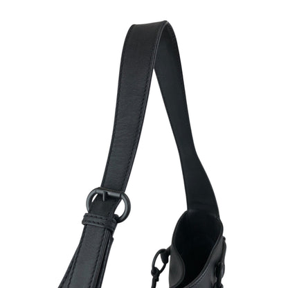 GUCCI Horse Bit Shoulder bag Hobobag Black Vintage s3x3cn