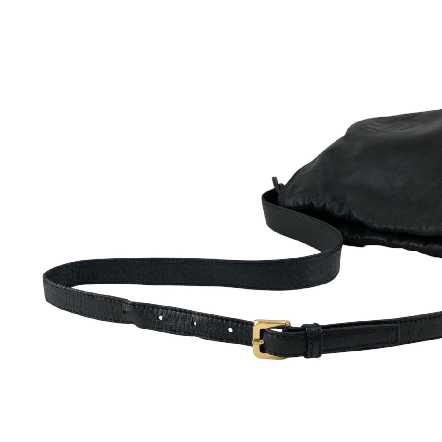 LOEWE Anagram Shoulder bag Black Vintage cdbjnf