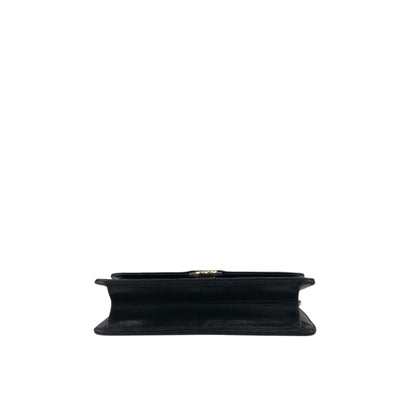 CHANEL Matelasse Coco Mark Chain Shoulder bag Black Vintage bx28zt