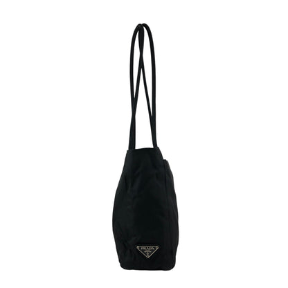 PRADA Tessuto Triangle Logo Totebag Black Vintage bfw3nz