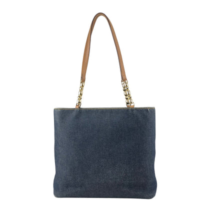 Christian Dior Logo Handbag Totebag Indigo Vintage kxnt2a