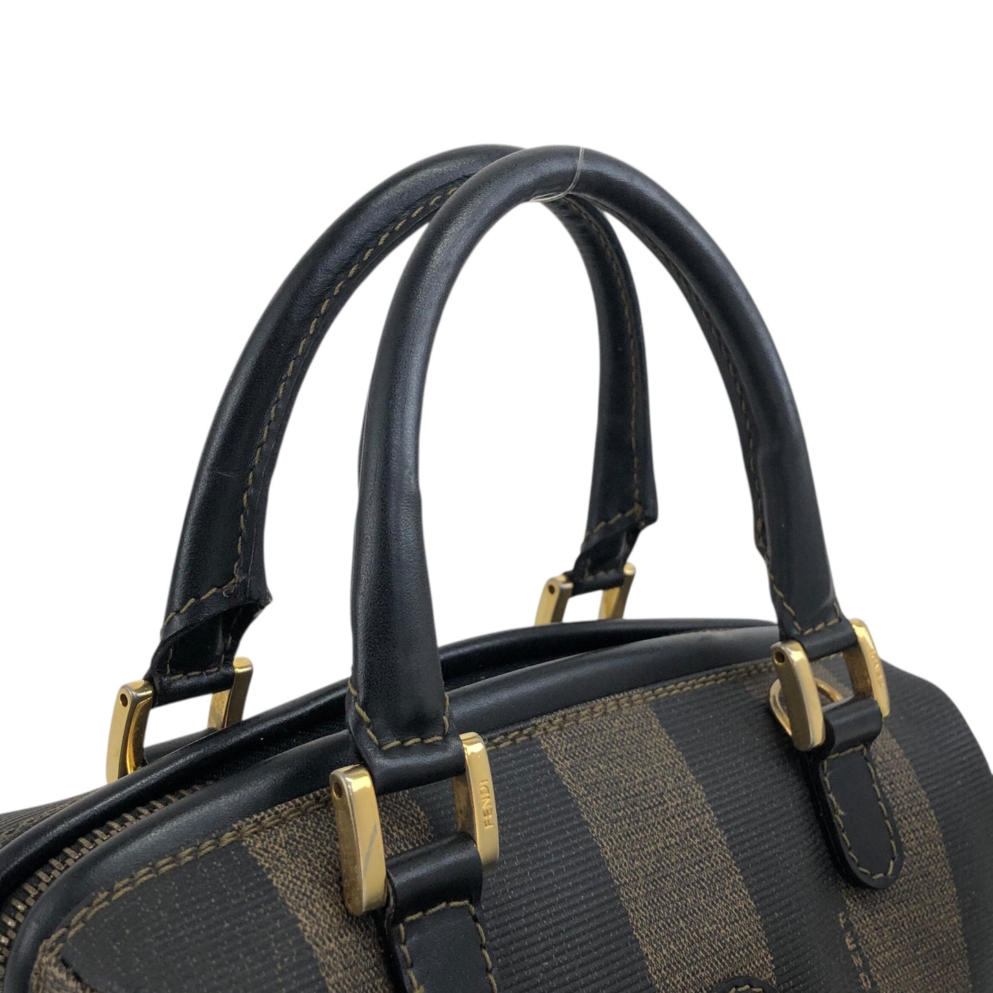 FENDI Pecan Two-way Handbag Shoulder bag Black Vintage b4ain2