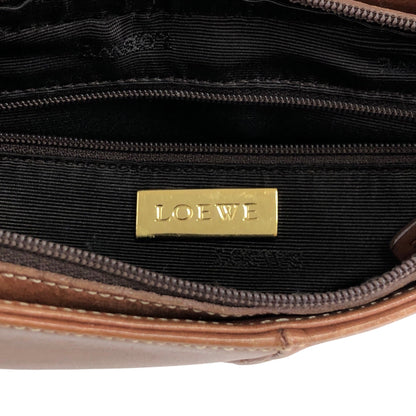 LOEWE Anagram Charm Shoulder bag Brown Vintage 2s7z2u