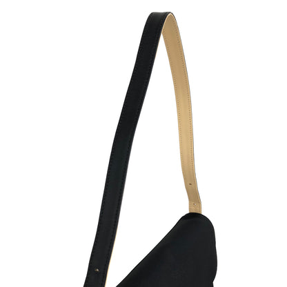 GIVENCHY Logo Canvas Leather Handbag Shoulder bag Black Vintage gbvuzi