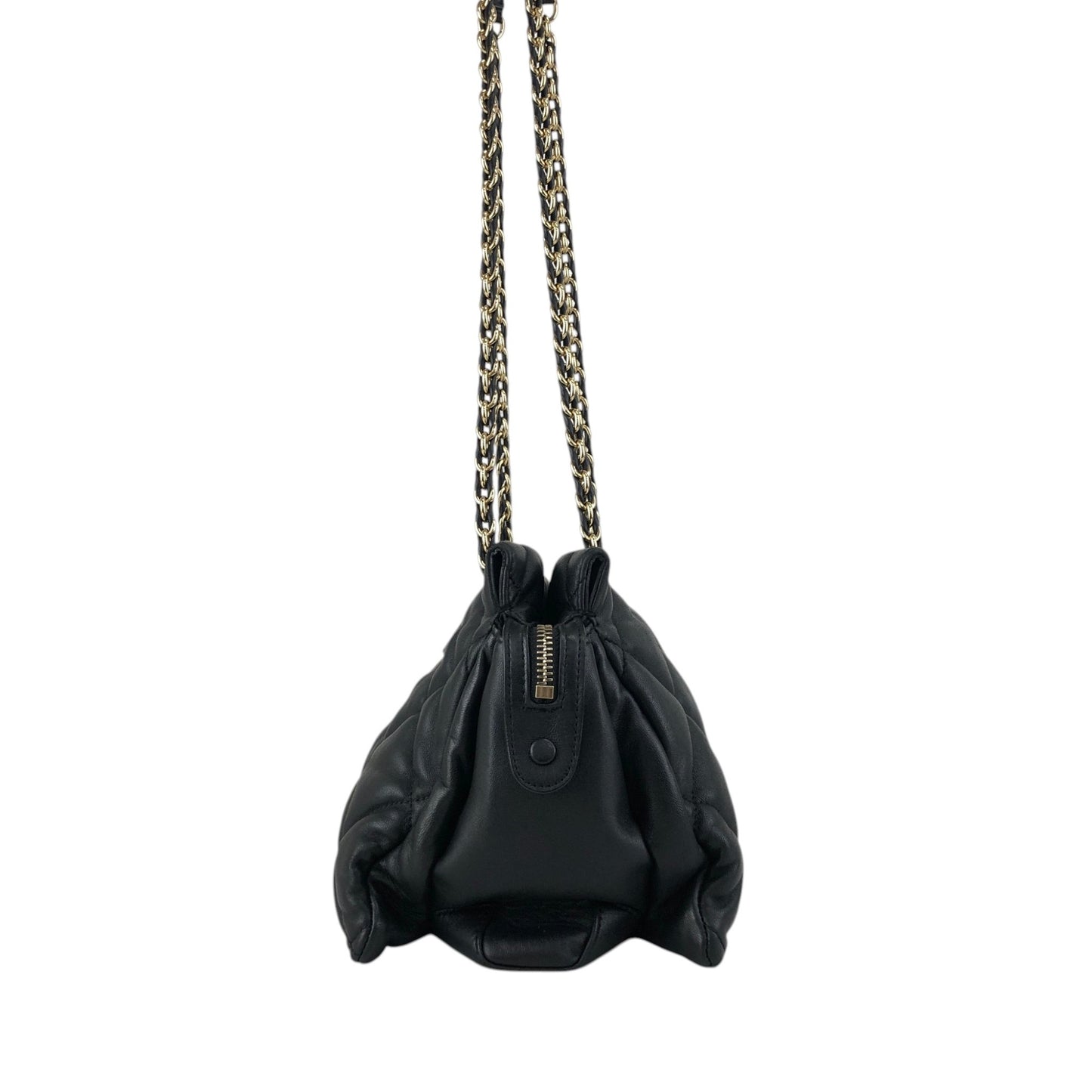 Salvatore Ferragamo Vala Ribbon Chain Shoulder bag Black Vintage ujjjt4