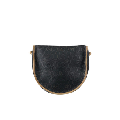 Christian Dior Honeycomb Pattern Shoulder bag Black Vintage p8wvy4