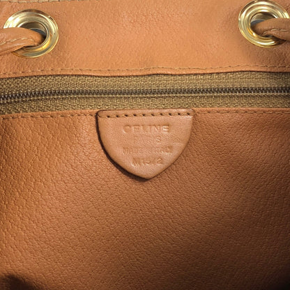 CELINE Macadam Gancini Backpack Brown Vintage jgndep