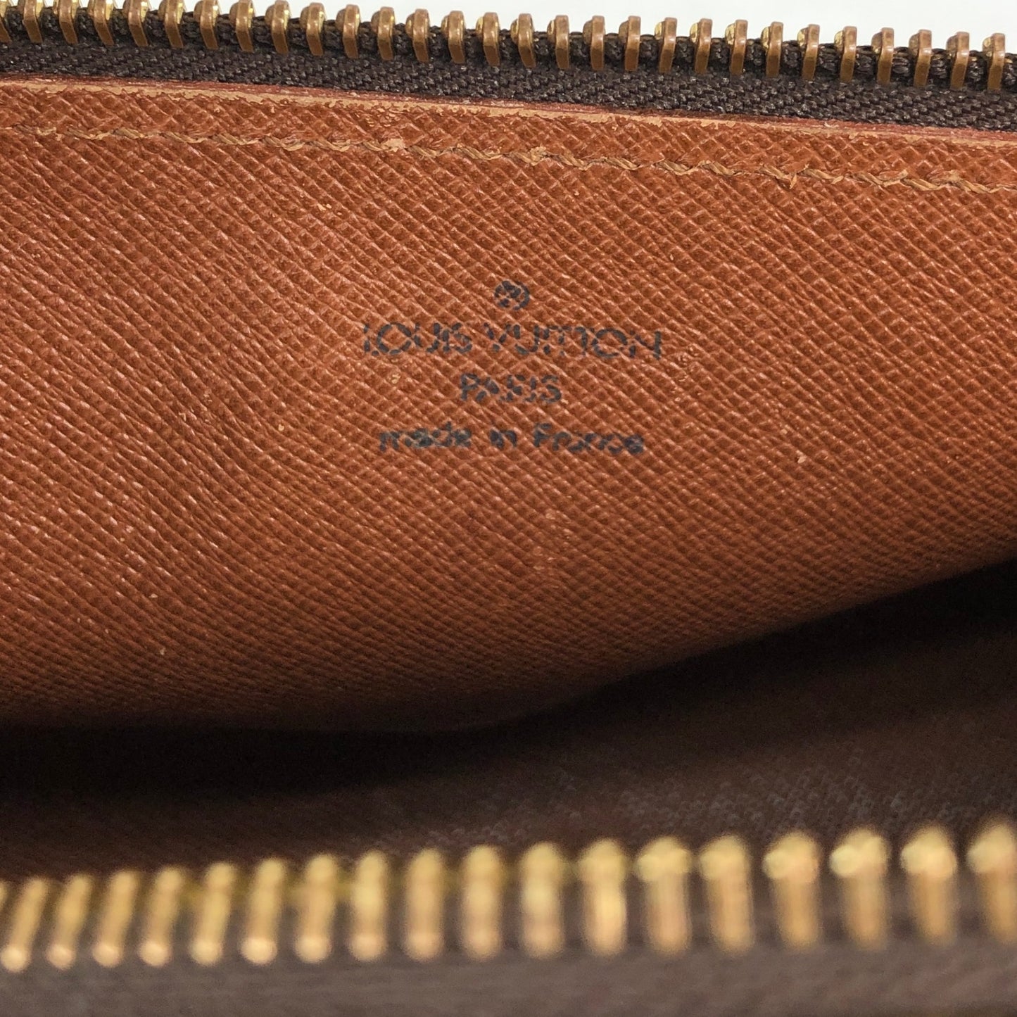 LOUIS VUITTON Monogram Handbag Brown M51366 Vintage ccsv2b