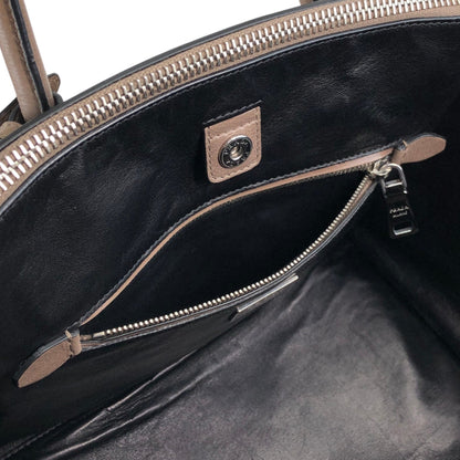 PRADA Triangle Logo Two-way Handbag Shoulder bag Brown Vintage miurph