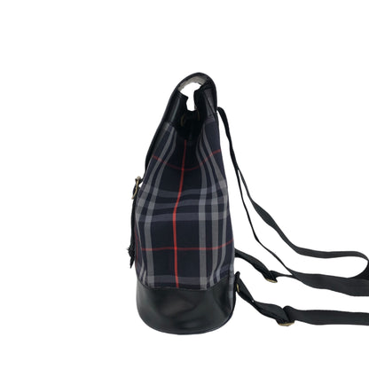 BURBERRY Logo Backpack Navy Vintage trbpyn