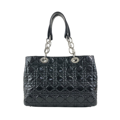 Christian Dior  Cannage Chain Handbag Black Vintage dthmxy