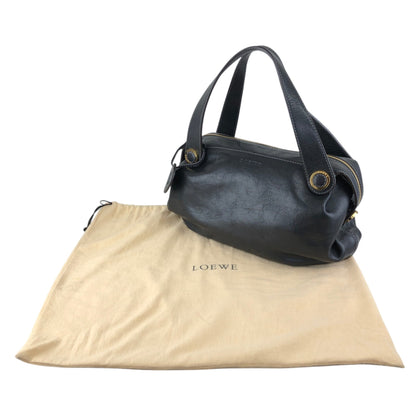 LOEWE Anagram Handbag Black Vintage x7a23e