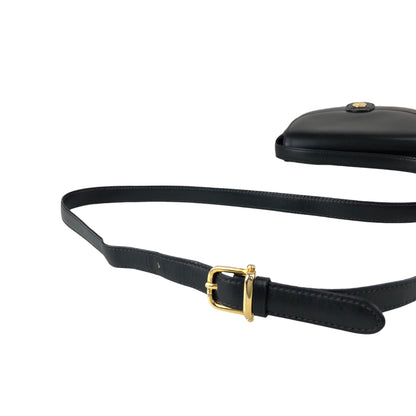 CELINE Blason Small Shoulder bag Black Vintage v56cia