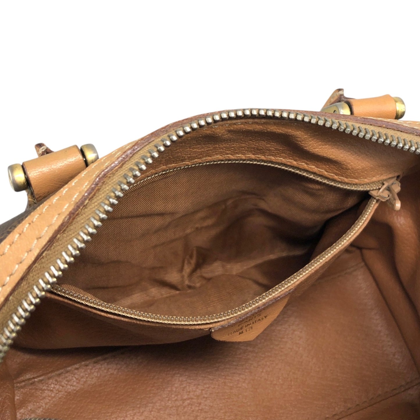 CELINE Macadam Two-way Small Boston bag Shoulder bag Brown Vintage i42xbv