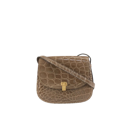 CELINE Blason Shoulder bag Brown Vintage 8xy6kp