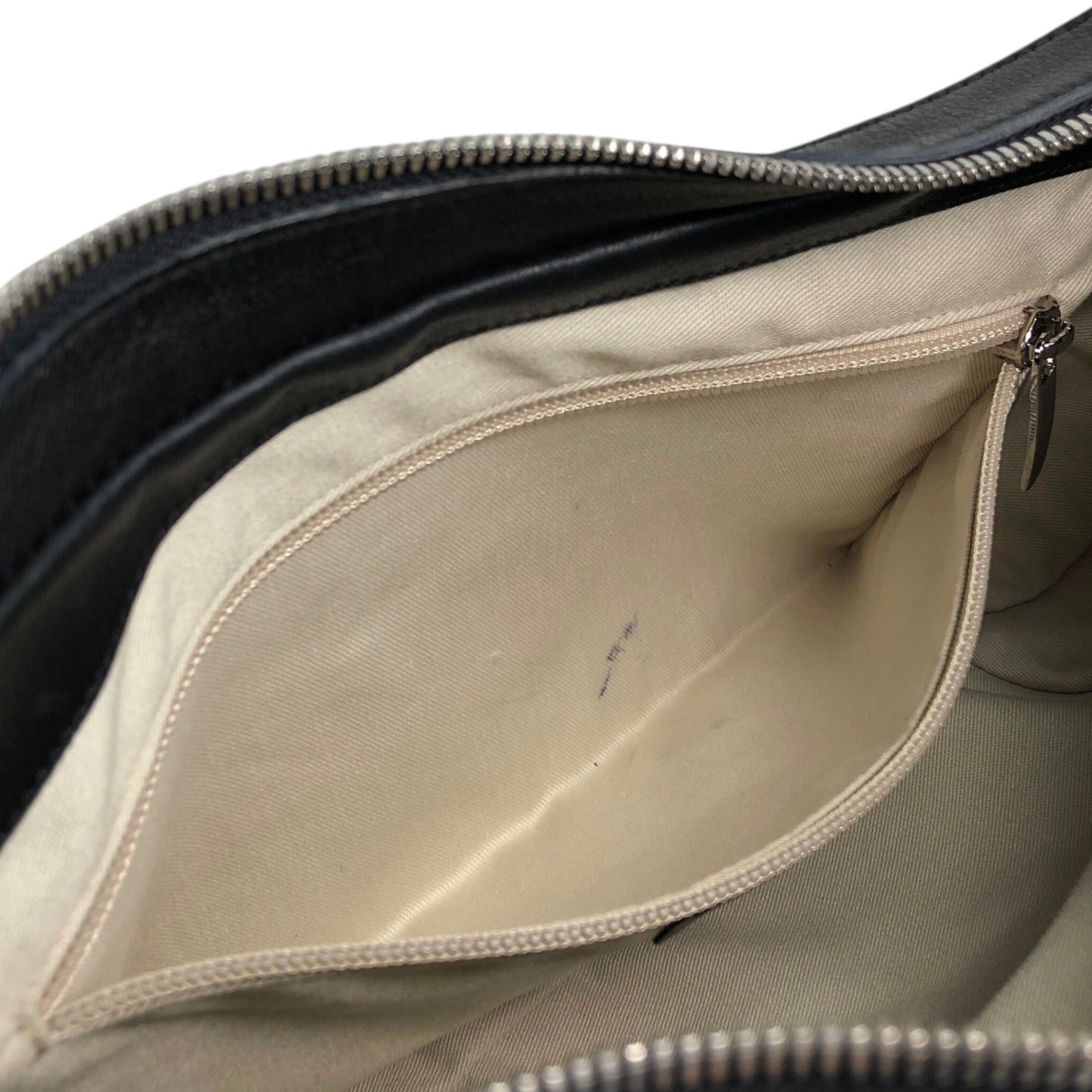 Salvatore Ferragamo Gancini Handbag Shoulder bag Black AF-21 4358 Vintage xn4ijj