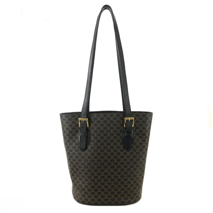 CELINE Macadam Leather Totebag Black Vintage gkmcp7