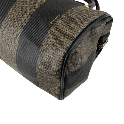 FENDI Logo Two-way Small Boston bag Shoulder bag Black Vintage 873tng