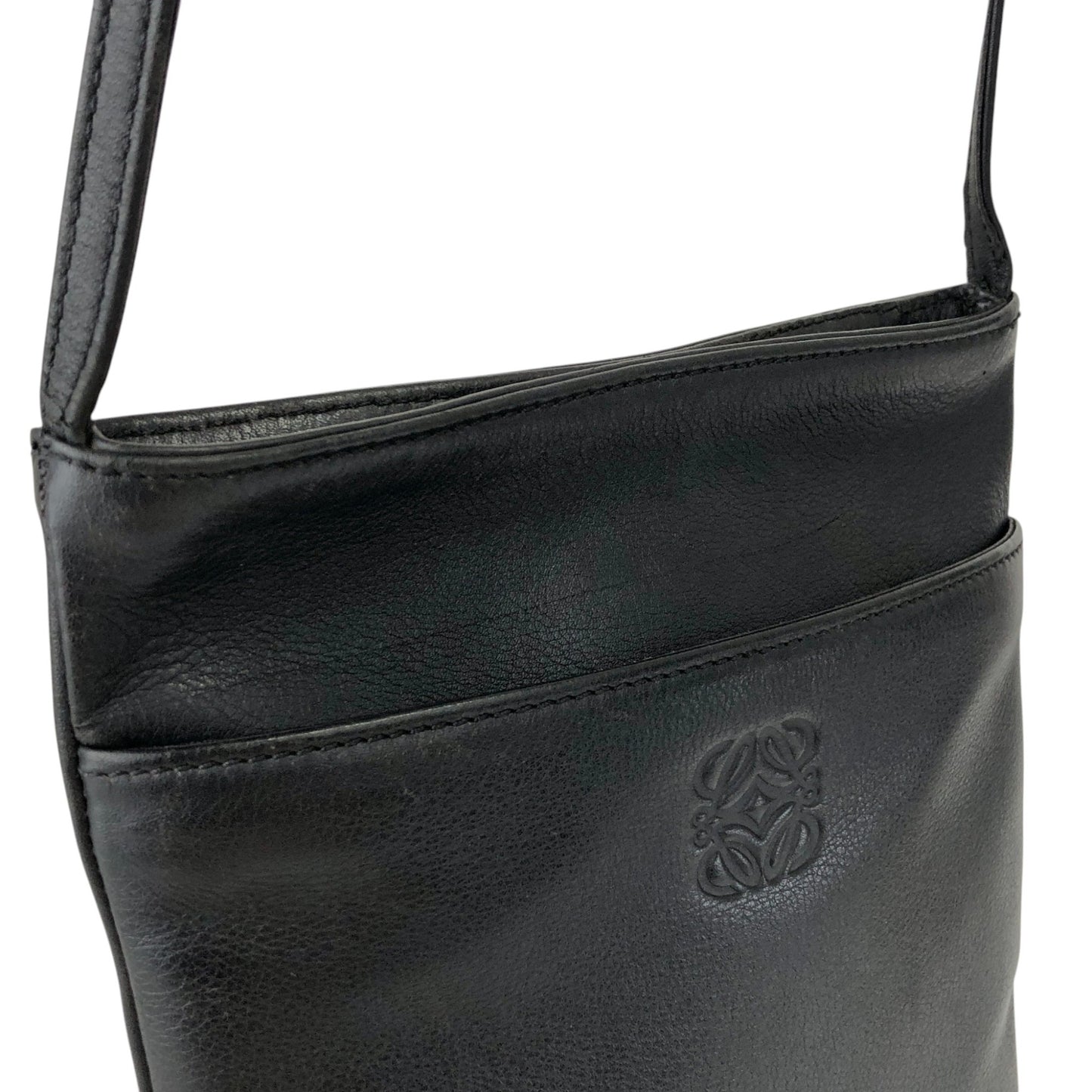 LOEWE Anagram Small Shoulder bag Black Vintage mhm7g5