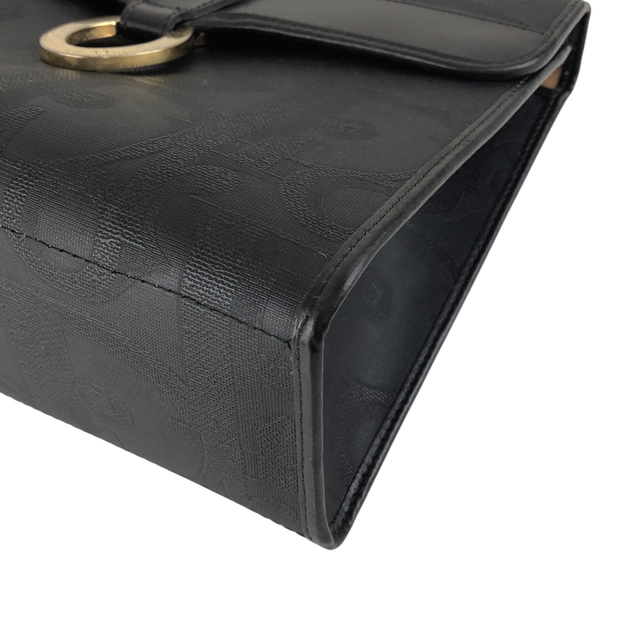 Christian Dior Trotter Logo Two-way Handbag Shoulder bag Black