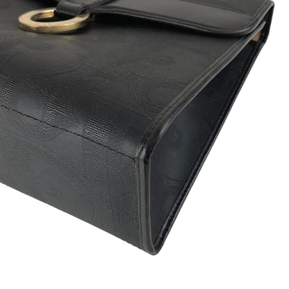 Christian Dior Trotter Logo Two-way Handbag Shoulder bag Black Vintage x7s3ai