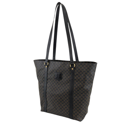 CELINE Macadam Blason Shoulder bag Totebag Black Vintage kxsx5u