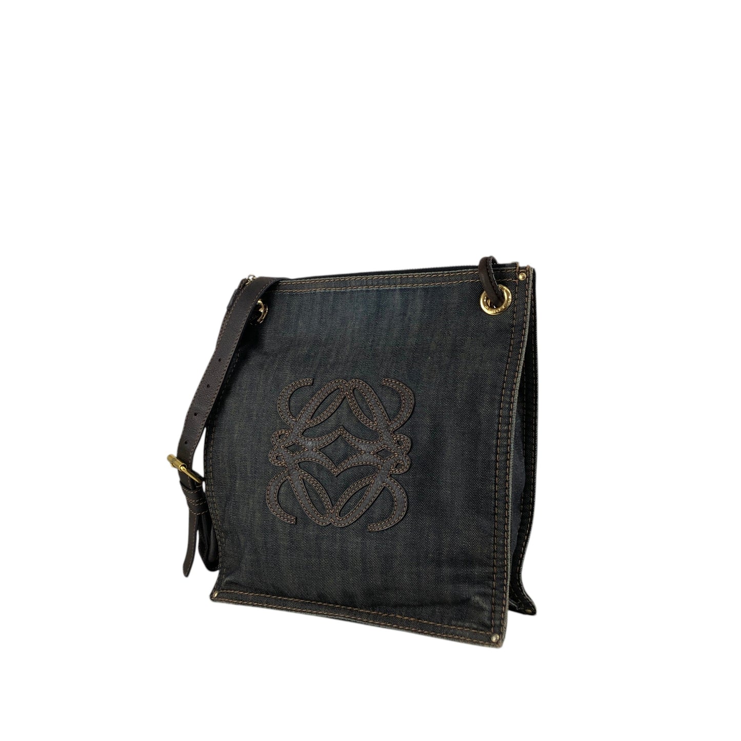 LOEWE Anagram Shoulder bag Indigo Vintage n8xae3