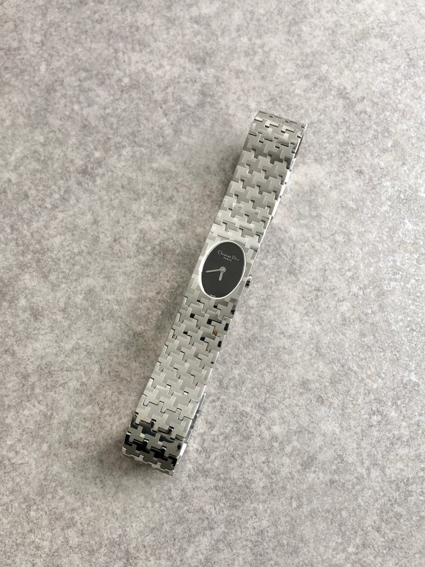 Christian Dior Quartz Watch Silver Vintage f7cub2