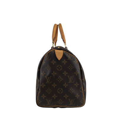 LOUIS VUITTON Monogram Small Boston bag Handbag Brown M41108 Vintage nniw2h