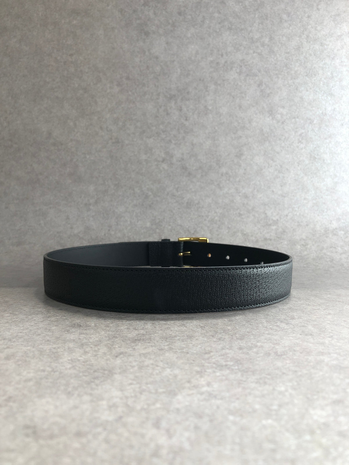 GUCCI Bamboo Belt Black Vintage 8anzpk