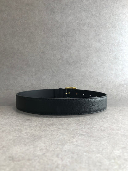 GUCCI Bamboo Belt Black Vintage 8anzpk