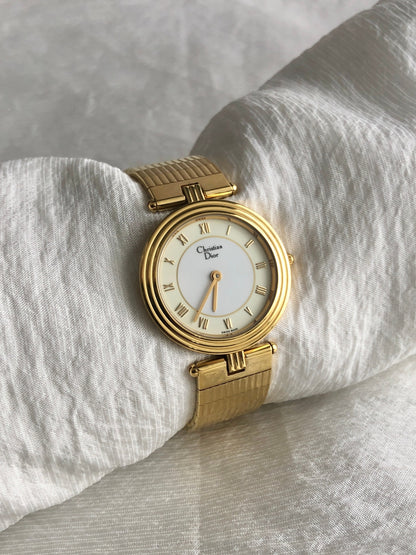 Christian Dior Watch Gold Vintage 2iw5w5