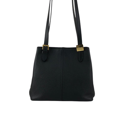 BURBERRY Logo Shoulder bag Black Vintage vrug8v