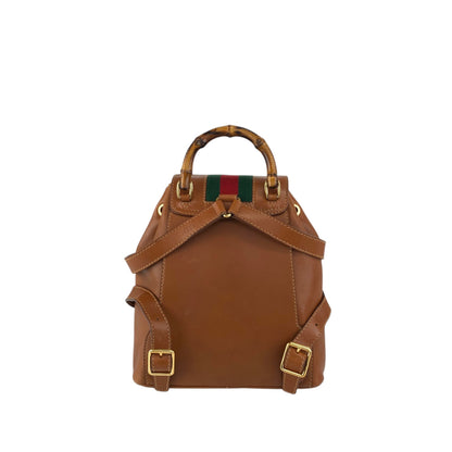 GUCCI Sherry Line Backpack Brown Vintage bedbja