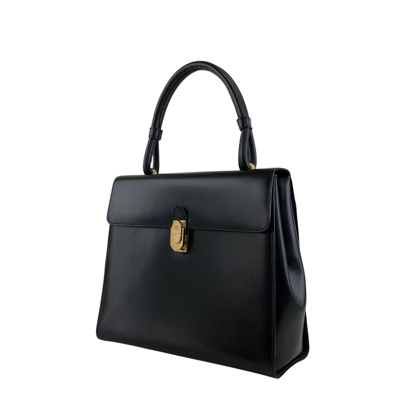 LOEWE Anagram Handbag Black Vintage c8uyvx