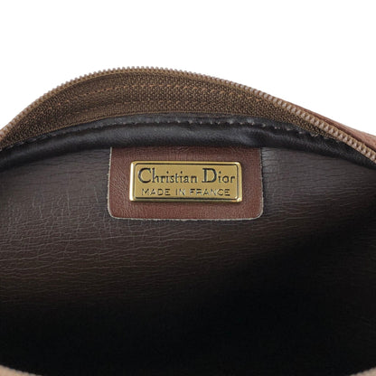 Christian Dior CD Logo Small Shoulder bag Brown Vintage 5tbhx8