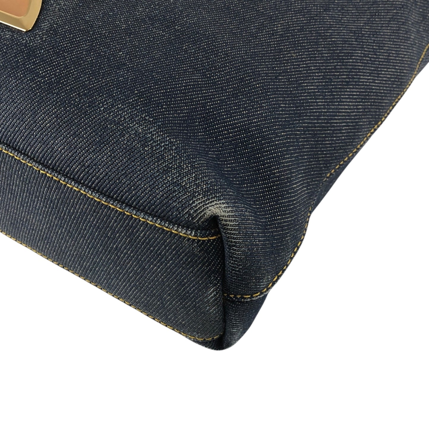 Christian Dior Logo Handbag Totebag Indigo Vintage kxnt2a